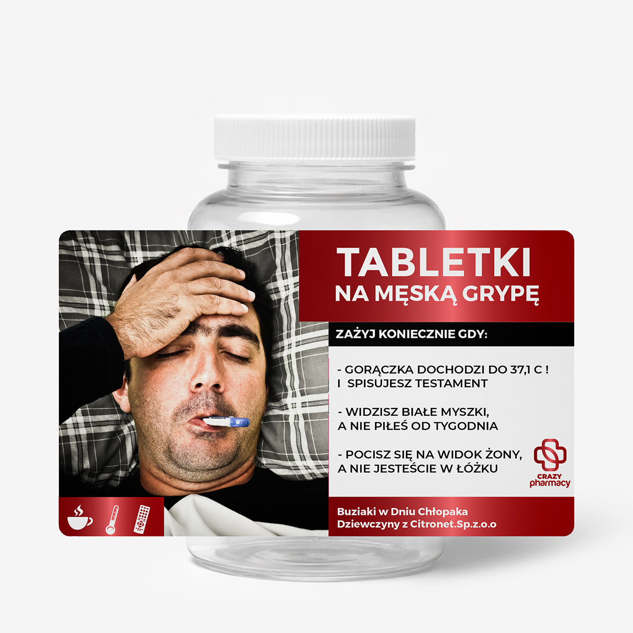 Personalizowane opakowanie na miętówki/cukierki - upominek dla niego prezent dla chłopaka