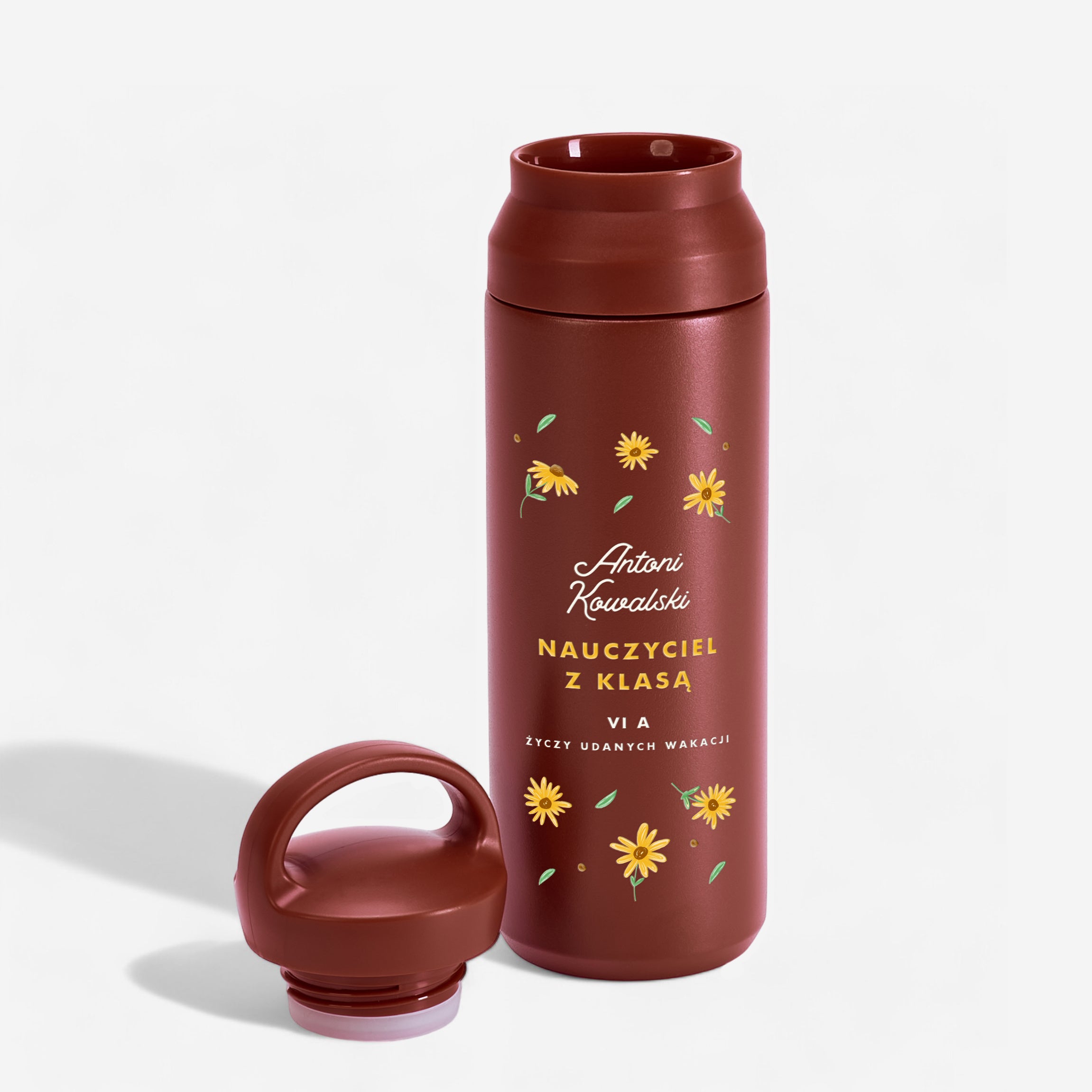 Termos Na Prezent dla Nauczyciela Koniec Szkoły Nauczyciel z Klasą termos dla nauczycielki 