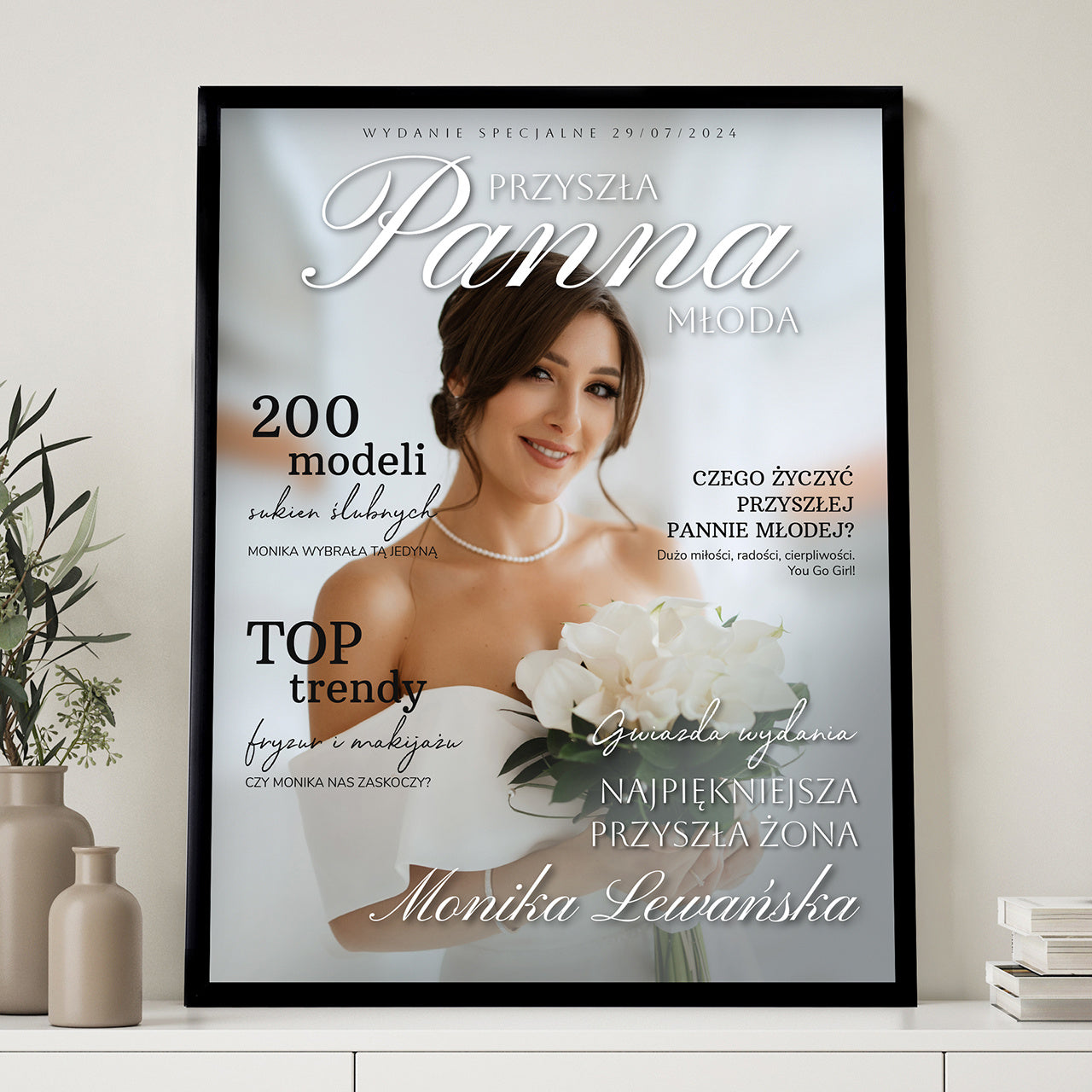 Plakat Przyszła Panna Młoda - prezent na wieczór panieński