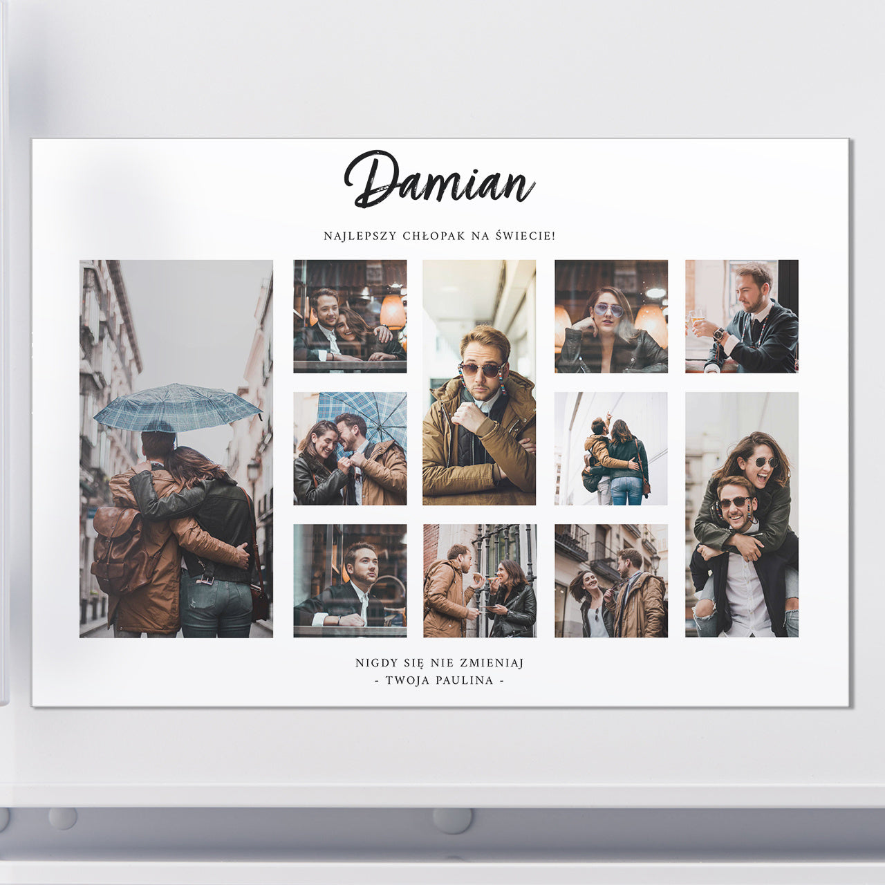 Magnes na prezent dla Chłopaka - kolaż zdjęć magnes na Dzień Chłopaka prezent dla chłopaka