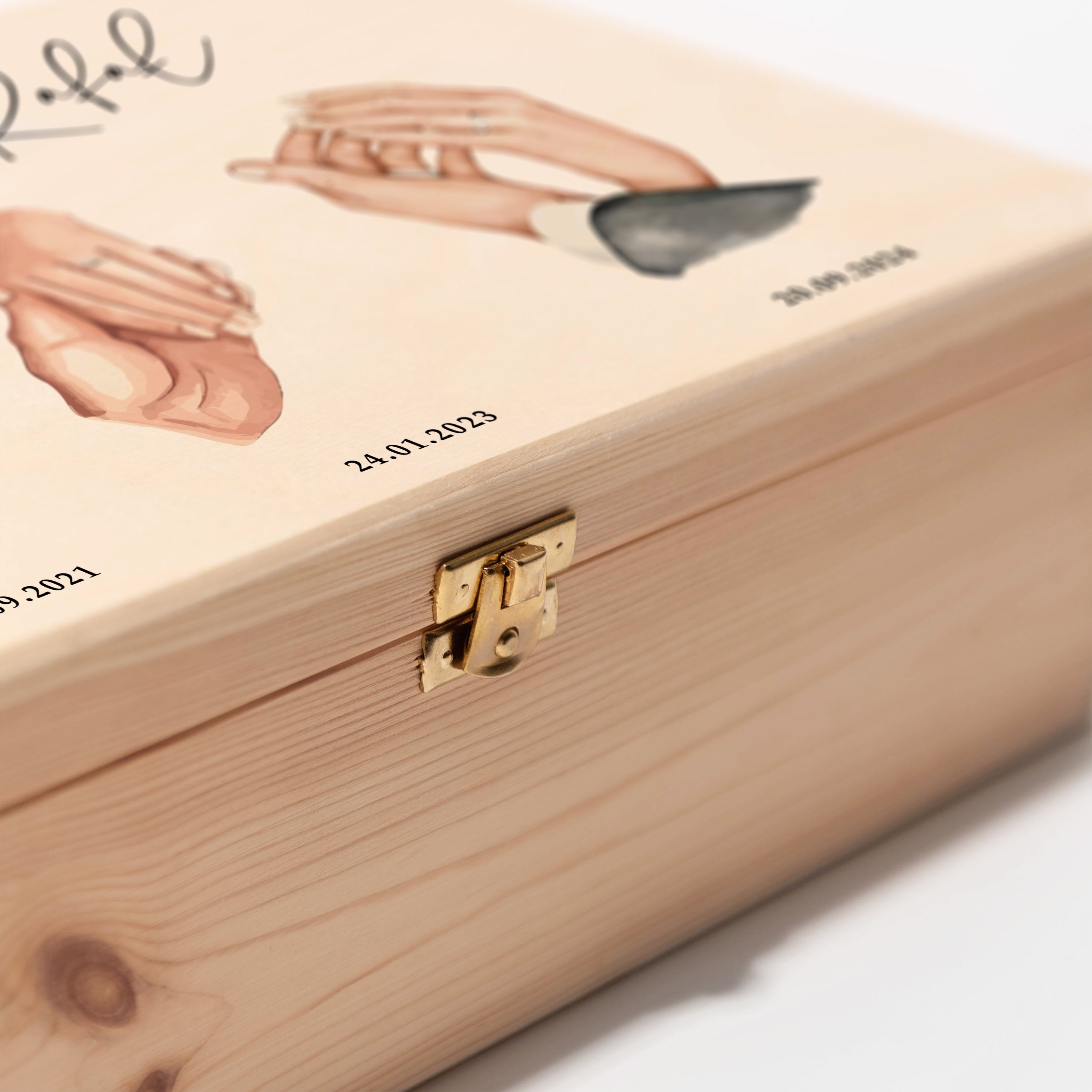 Skrzynka do wina dla Pary Młodej - pamiątka dla nowożeńców