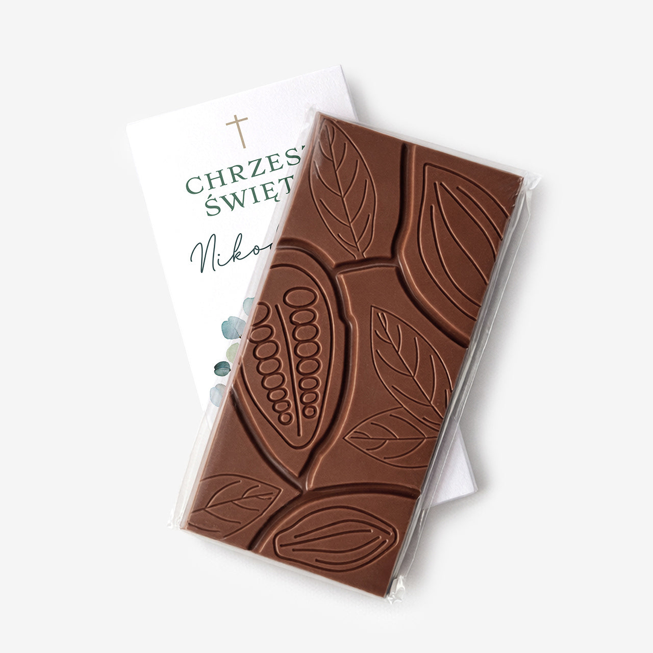 Personalizowana czekolada na Chrzest - podziękowanie dla gości