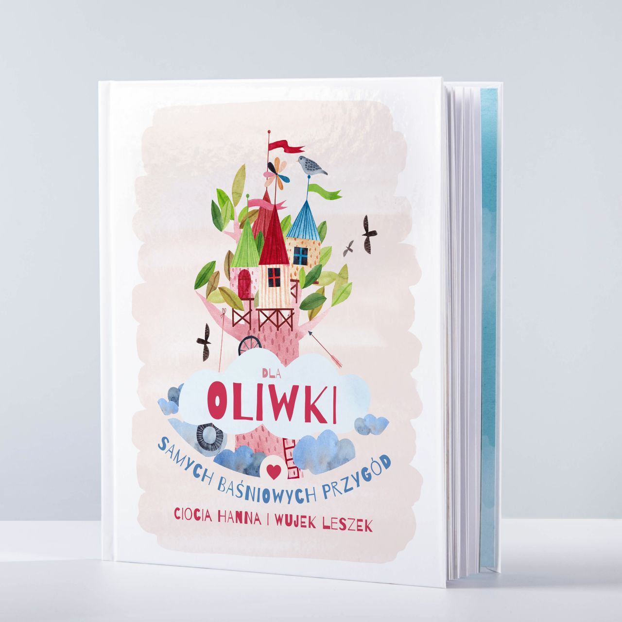 Personalizowana księga baśni - prezent dla chrześnicy prezent na roczek dla dziewczynki
