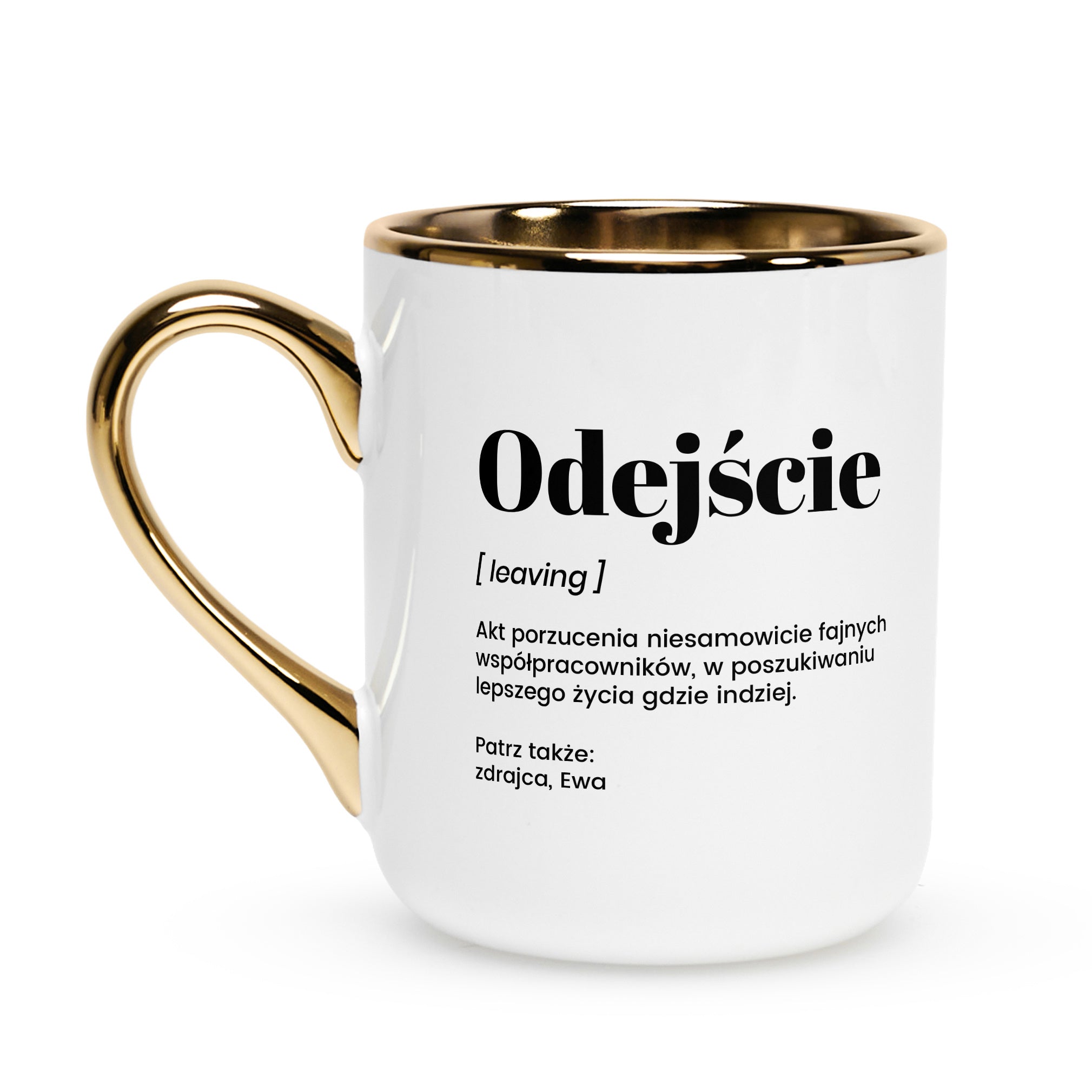 Elegancki kubek DEFINICJA prezent na odejście z pracy kubek na pożegnanie