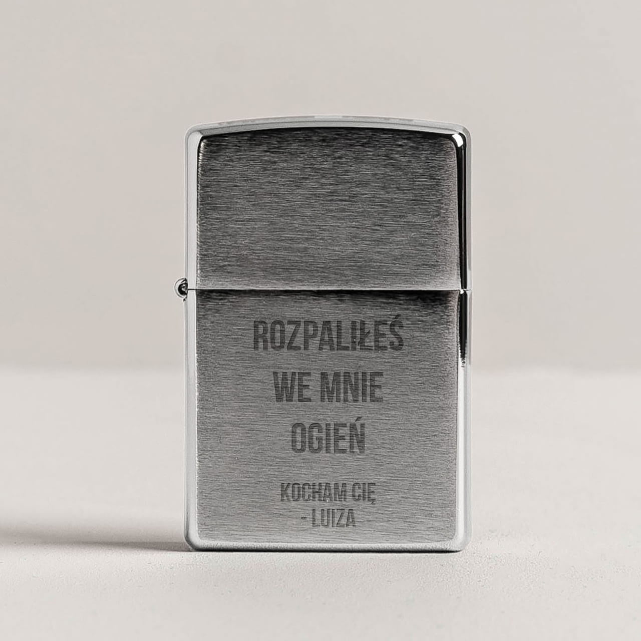 Zapalniczka z grawerem dla chłopaka - prezent na walentynki zapalniczka na walentynki prezent dla chłopaka