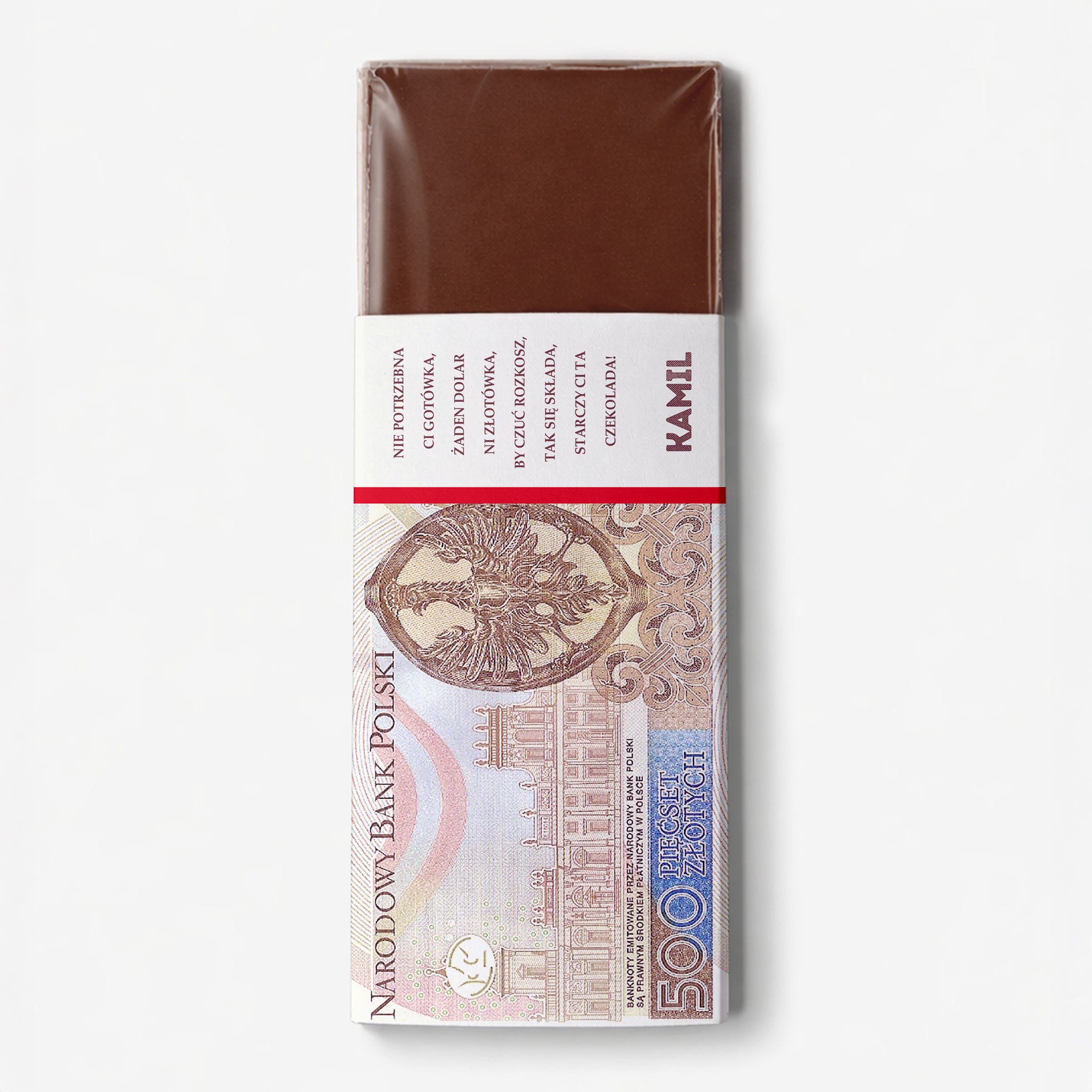 Personalizowana czekolada dla niej - banknot