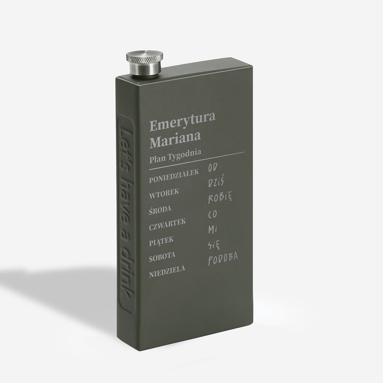 Personalizowana piersiówka - śmieszny prezent dla emeryta piersiówka z grawerem  prezent dla mężczyzny