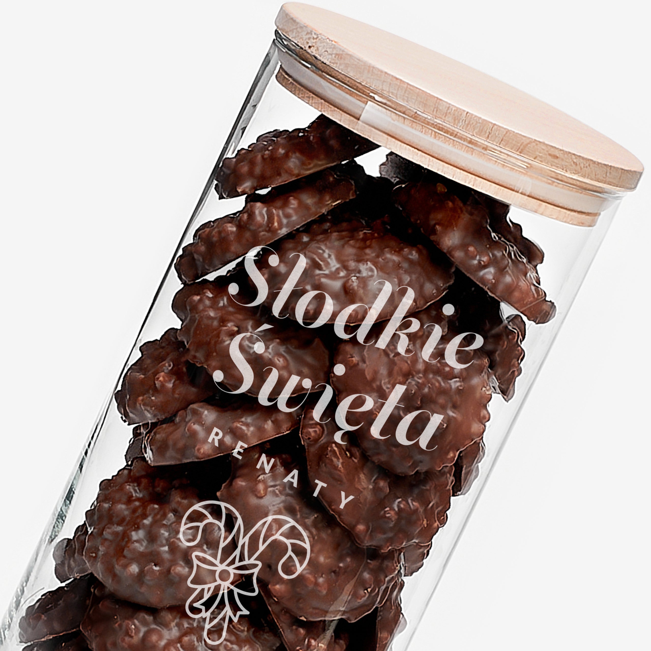 Słoik na świąteczne słodycze - prezent na Święta