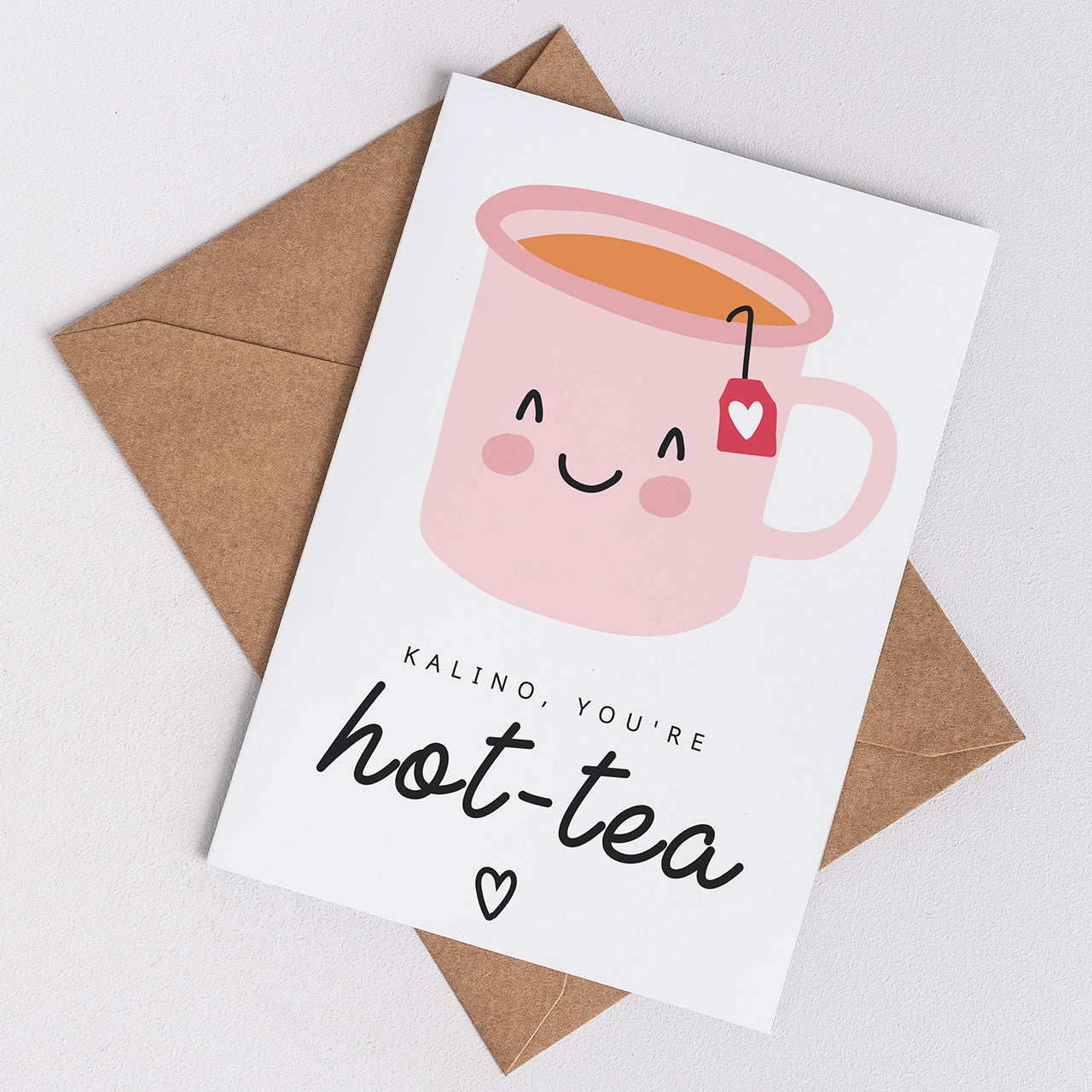 Walentynkowa kartka dla dziewczyny Hot-Tea