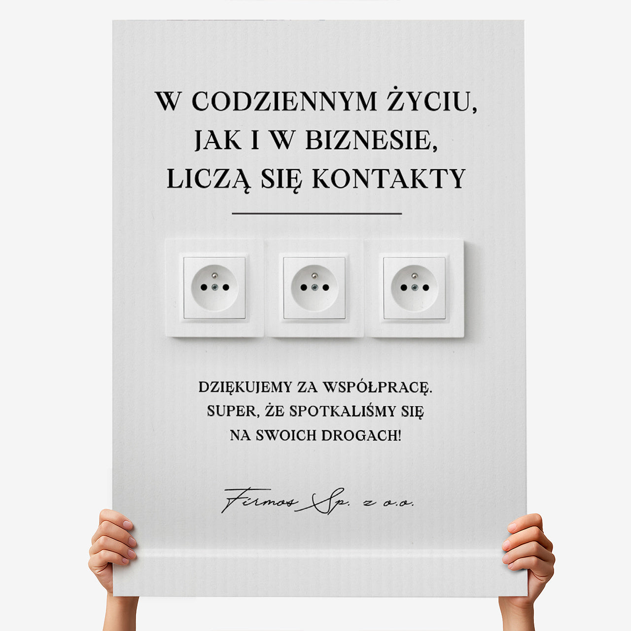 Kartka dla współpracownika - Liczą Się Kontakty - podziękowanie za współpracę