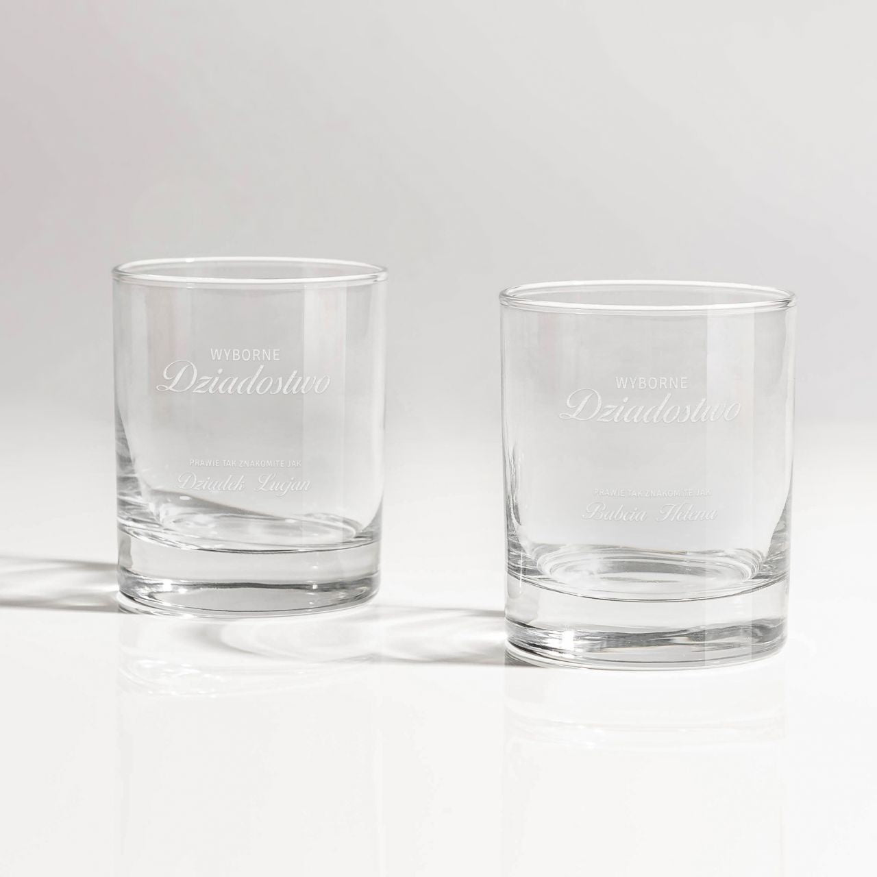 Komplet szklanek do whisky - zabawny prezent dla dziadków