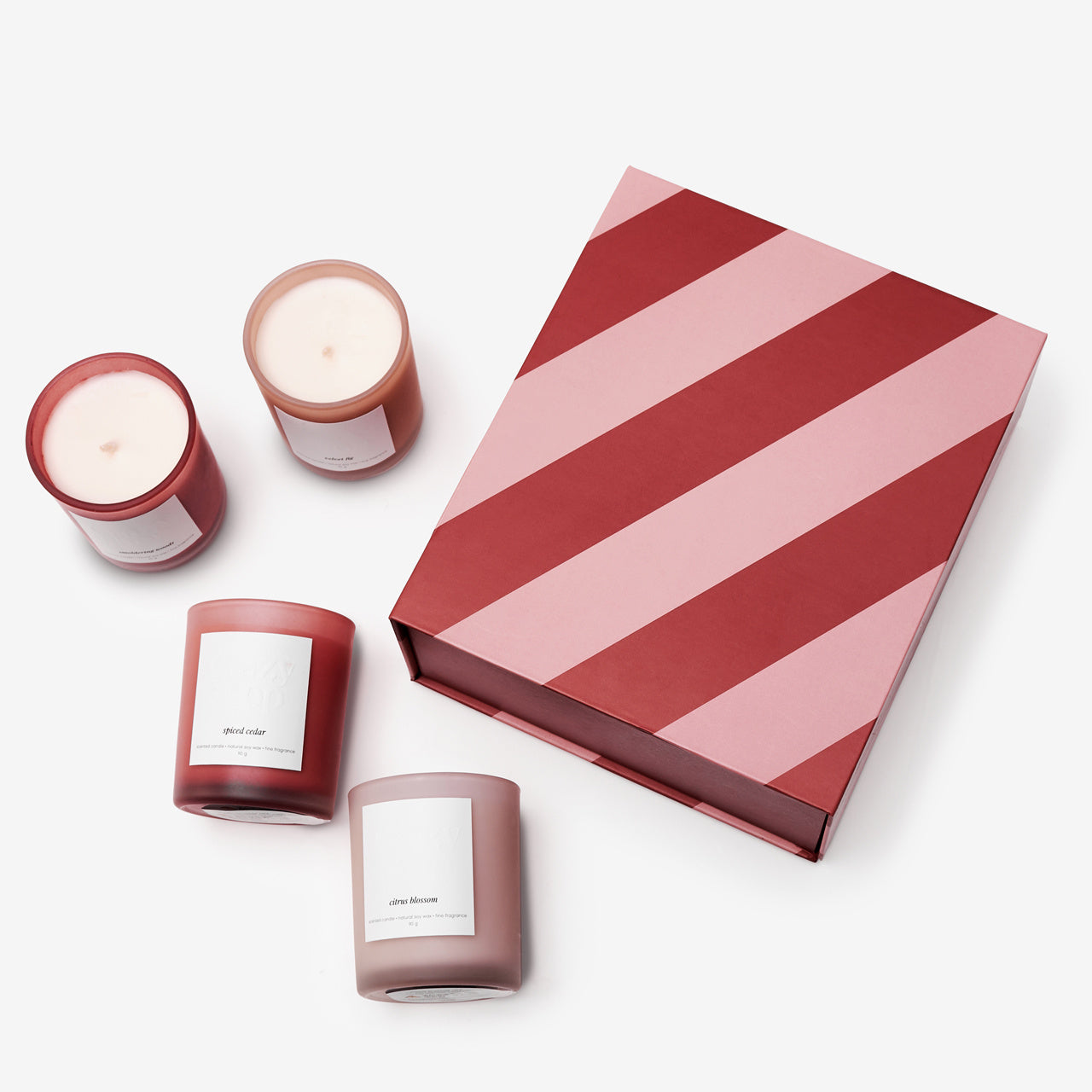 Zestaw prezentowy - świece sojowe na prezent zestaw świeczek prezent dla niej 