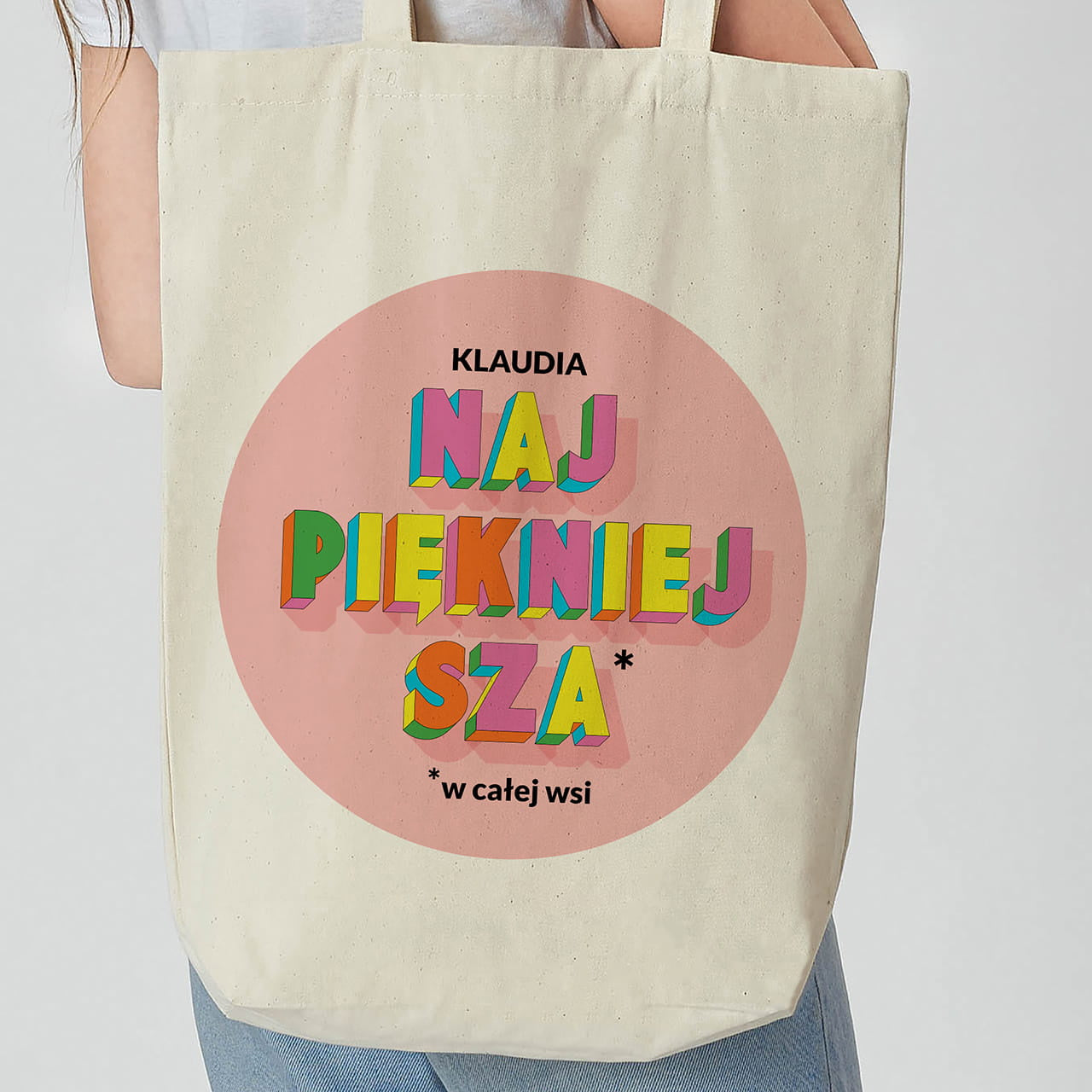 Personalizowana torba na prezent dla dziewczyny prezent dla kobiety prezent na dzień kobiet torba personalizowana