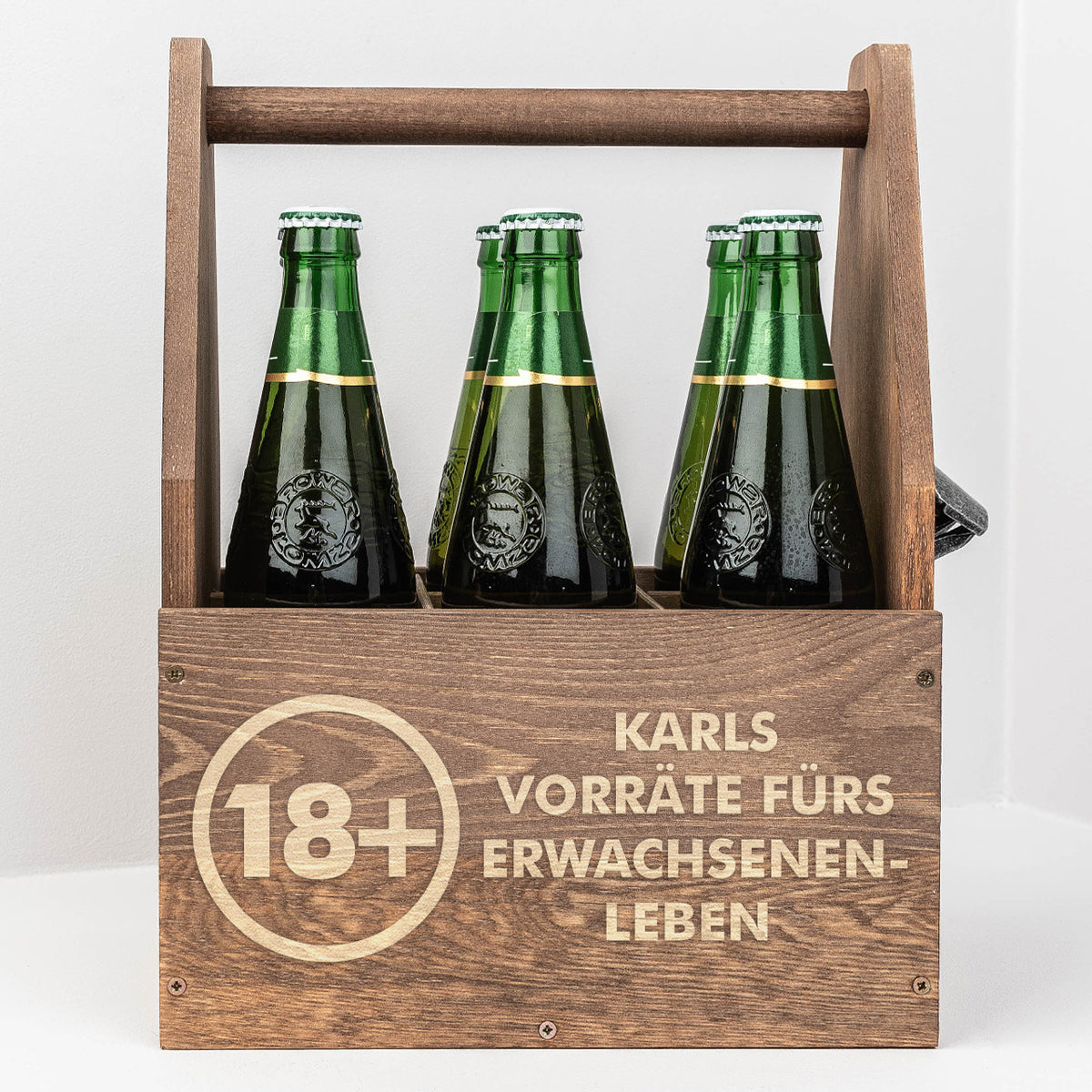 Bierkiste mit Gravur – GESCHENK ZUM 18. GEBURTSTAG