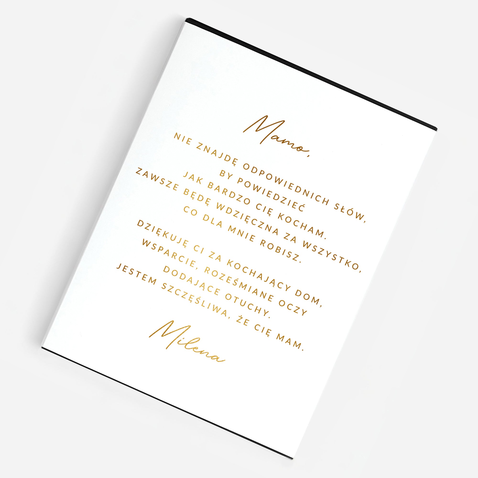 Czekoladki personalizowane ze złoceniem na Dzień Mamy słodki prezent dla mamy prezent na Dzień Mamy