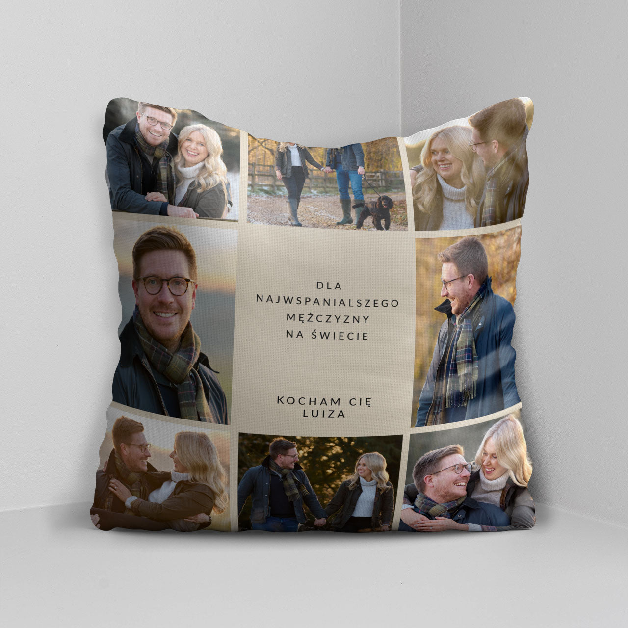 Personalizowana poduszka na Dzień Mężczyzny