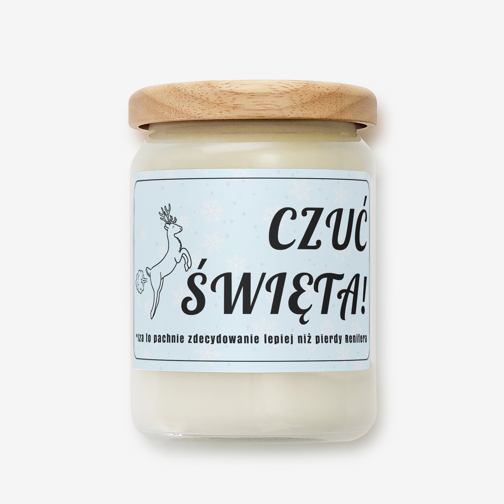 Świąteczna świeca z personalizacją