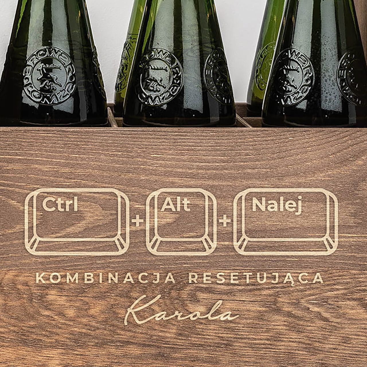 Nosidło do piwa - Kombinacja resetująca - prezent dla programisty nosidło na piwo gadżet dla programisty 