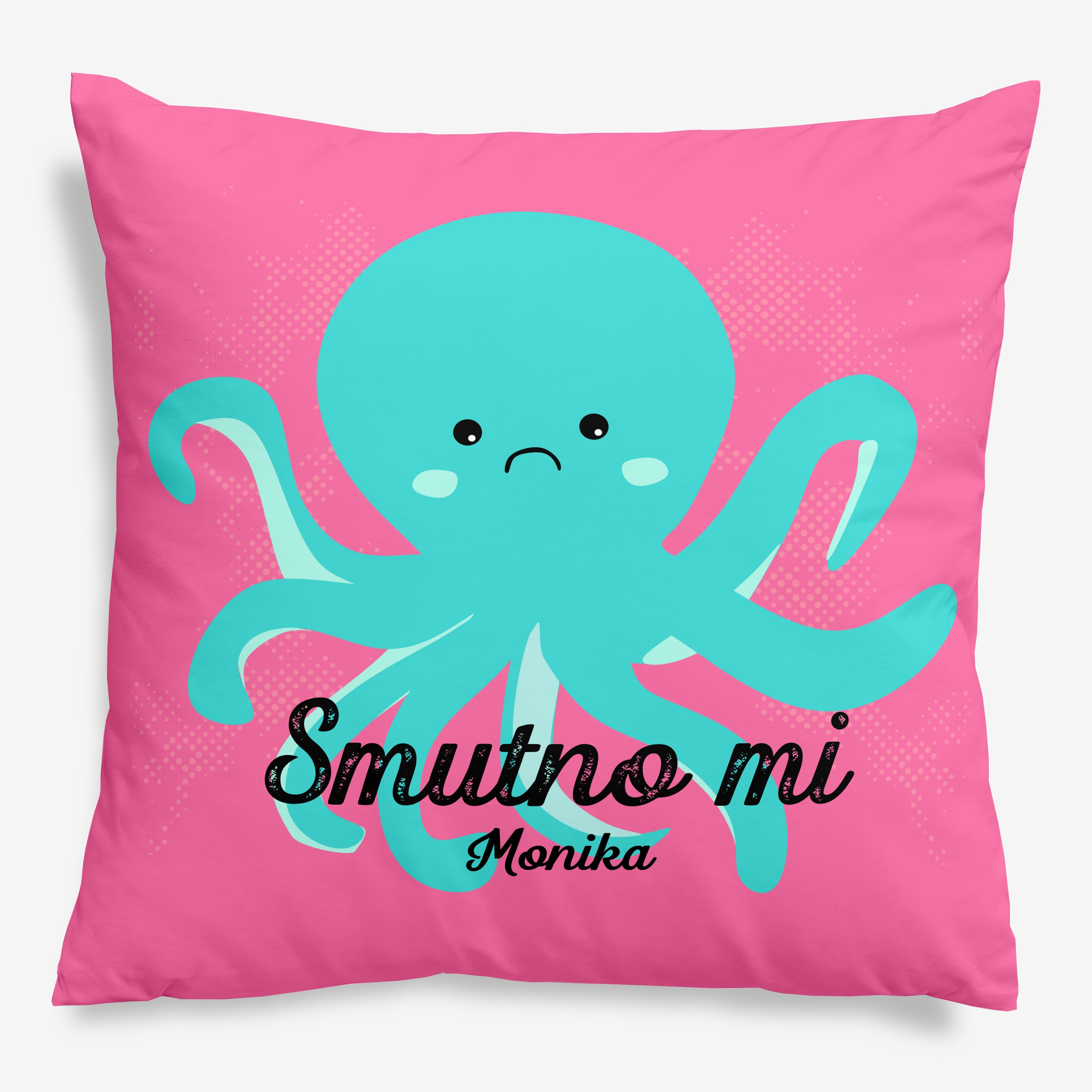 Kolorowa poduszka z ośmiornicą 