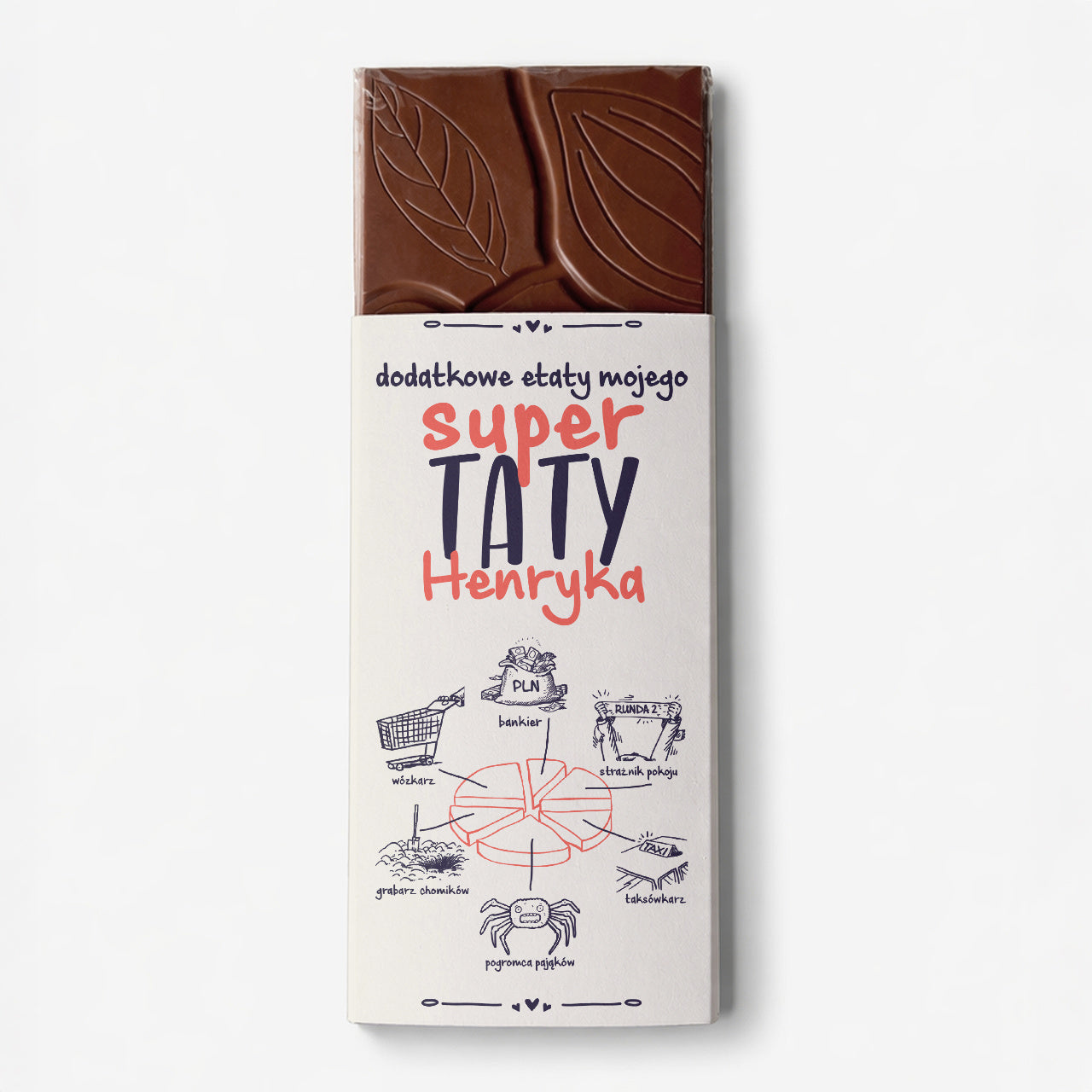 Personalizowana czekolada dla taty - etaty taty
