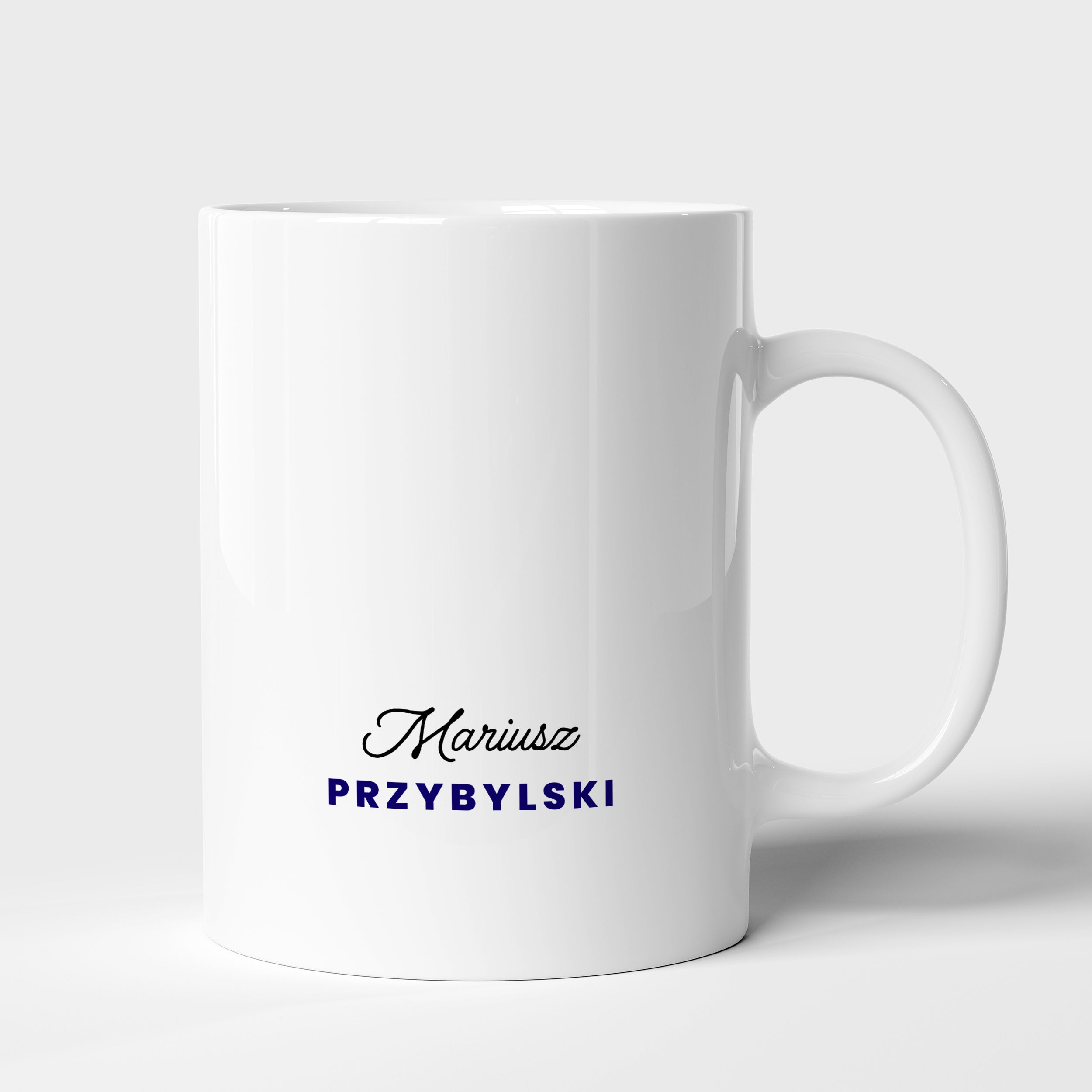 Kubek personalizowany - Polisy - śmieszny prezent dla agenta ubezpieczeniowego z nadrukiem