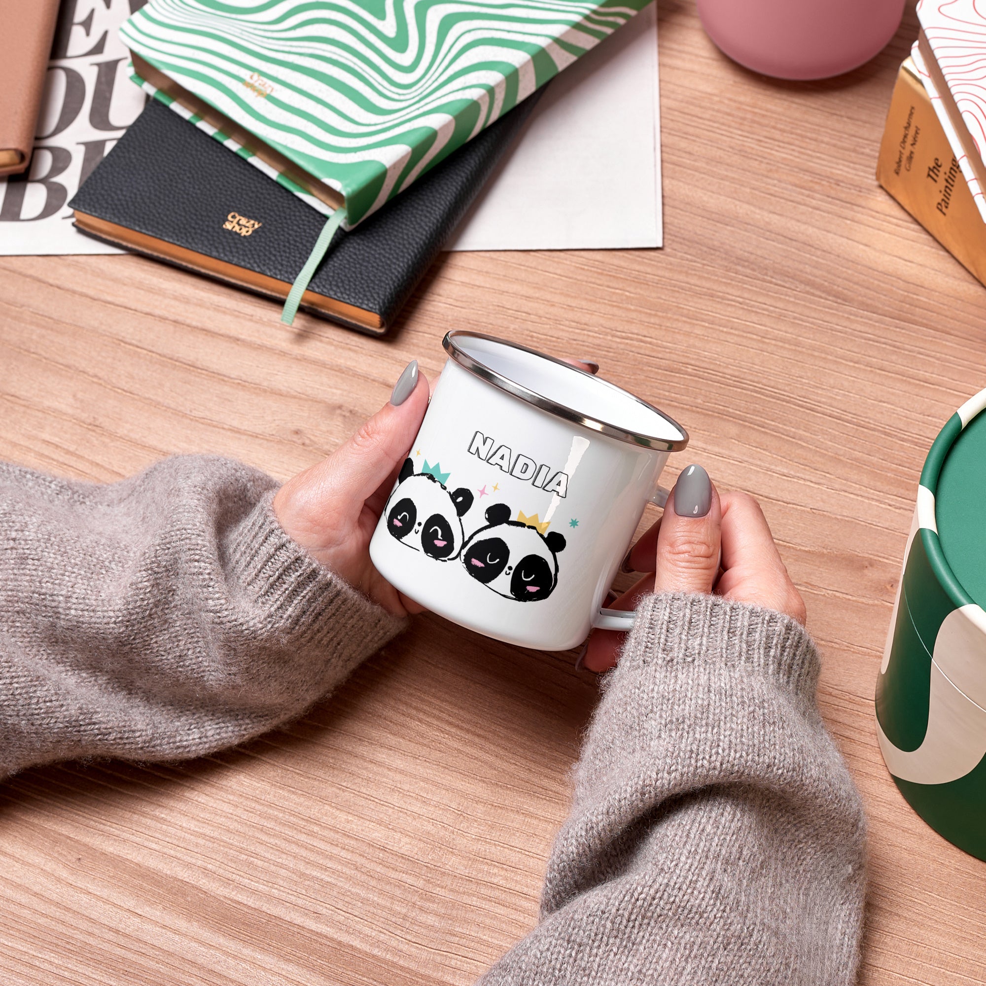 Personalizowany kubek z pandą - prezent urodzinowy dla dziecka prezent dla dziecka