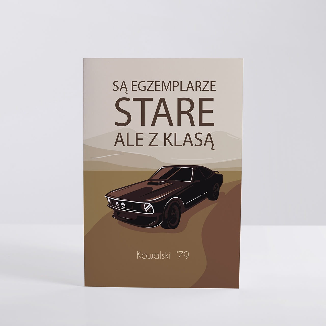 Kartka na urodziny dla fana motoryzacji