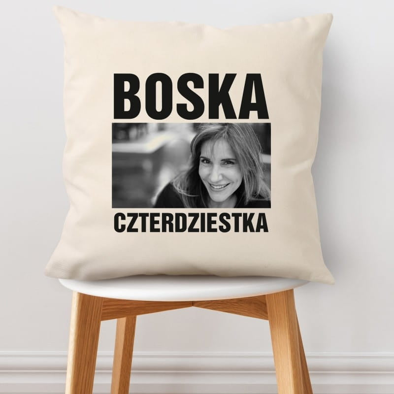 Poduszka ze zdjęciem - prezent na 40 urodziny poduszka na 40 urodziny prezent dla kobiety na 40 urodziny