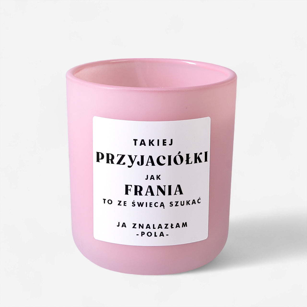 Świeca dla przyjaciółki - podziękowanie dla przyjaciółki świeca sojowa zapachowa prezent dla przyjaciółki 