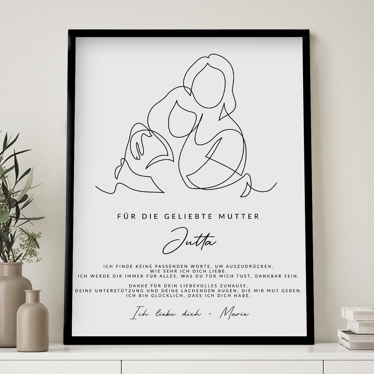 Poster zum Muttertag- Geschenk von der Tochter