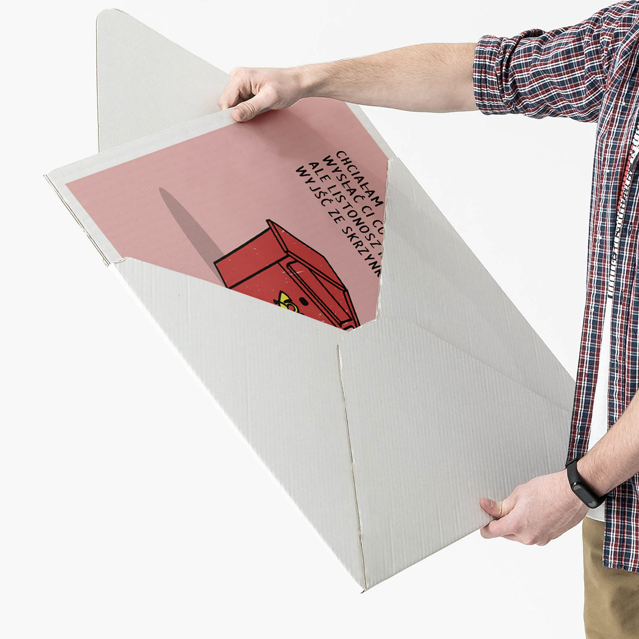 Personalizowana kartka walentynkowa dla niego XXL - Poczta