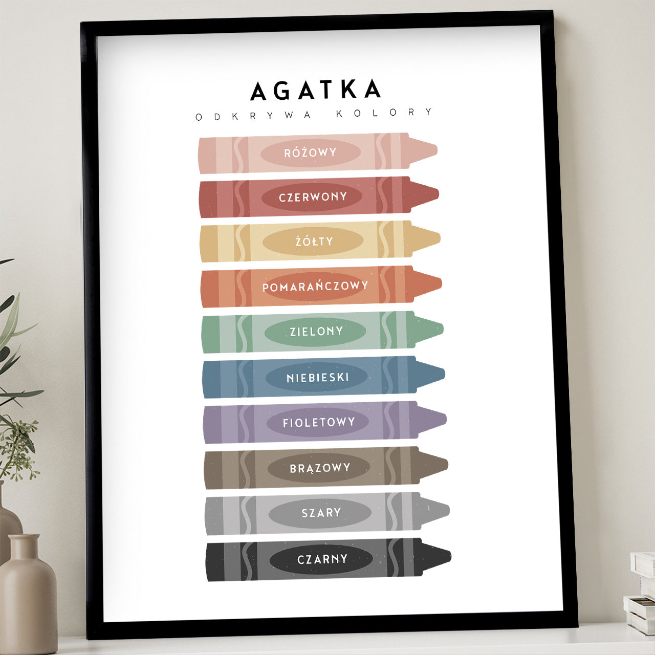 Plakat dla dziecka - kolory