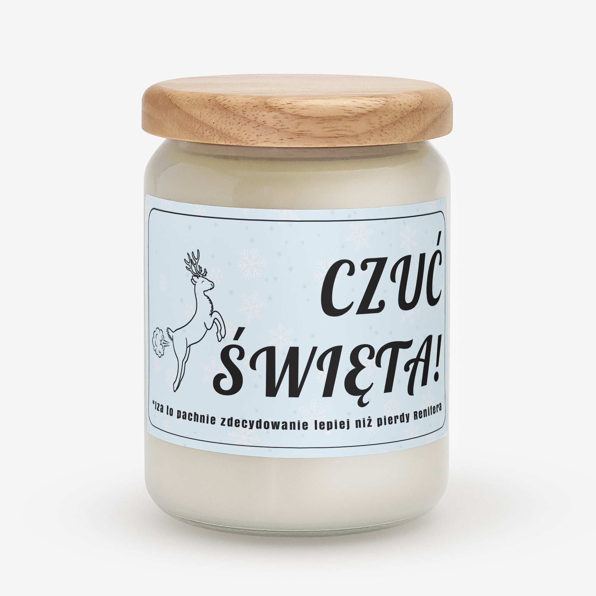 Świąteczna świeca z personalizacją