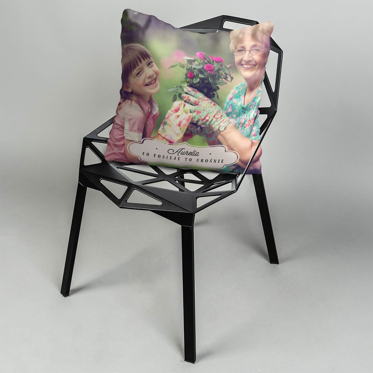 Poduszka personalizowana dla babci - prezent ze zdjęciem