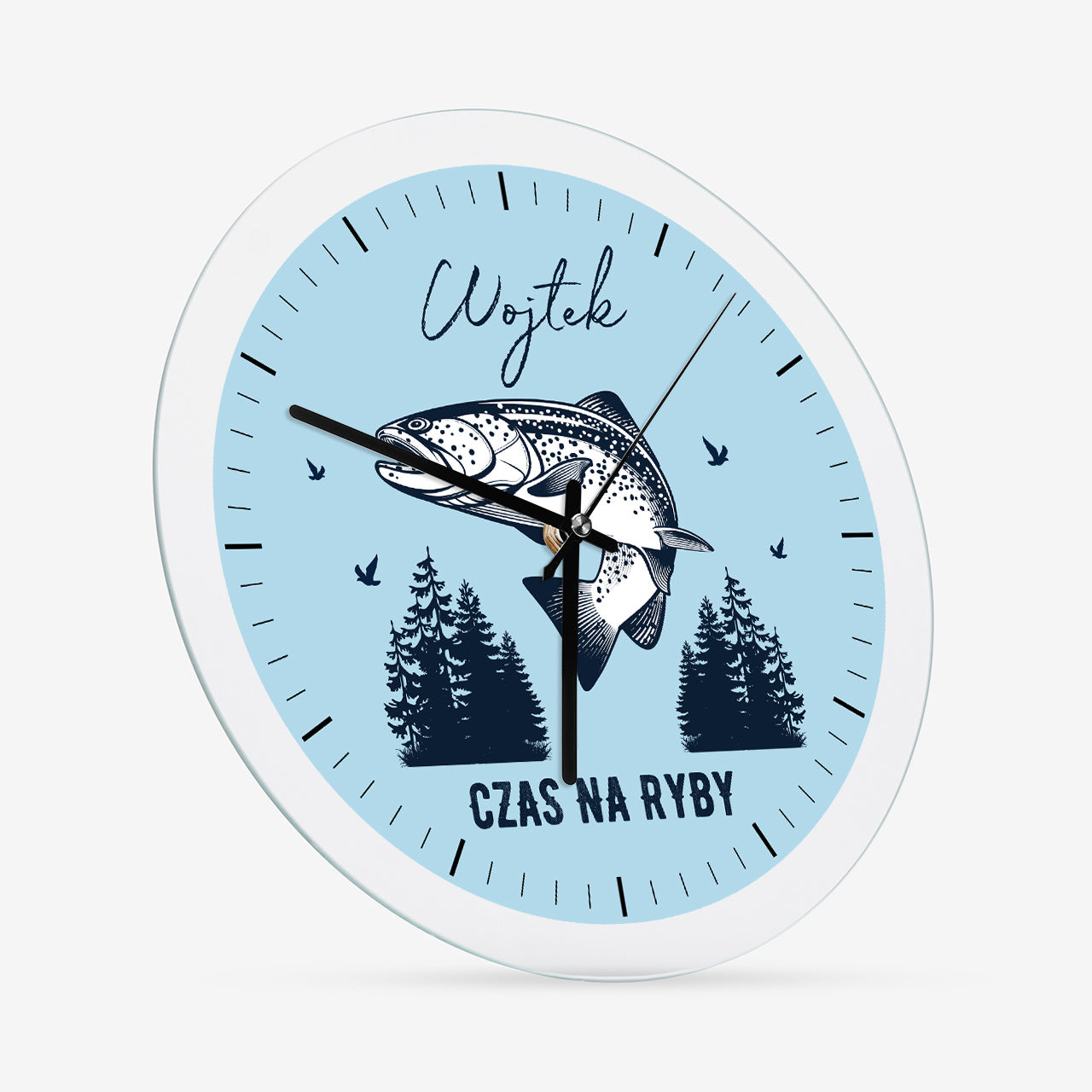 Personalizowany zegar dla wędkarza