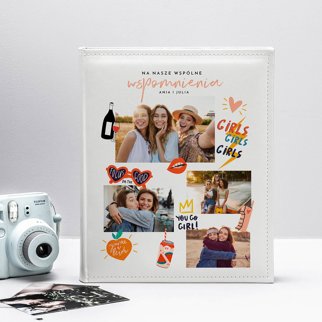 Personalizowany album na zdjęcia dla przyjaciółki