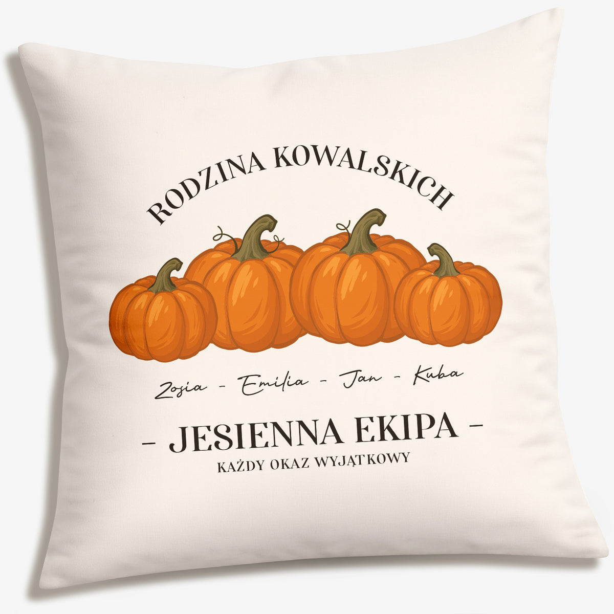 Personalizowana poduszka jesienna - prezent dla jesieniary