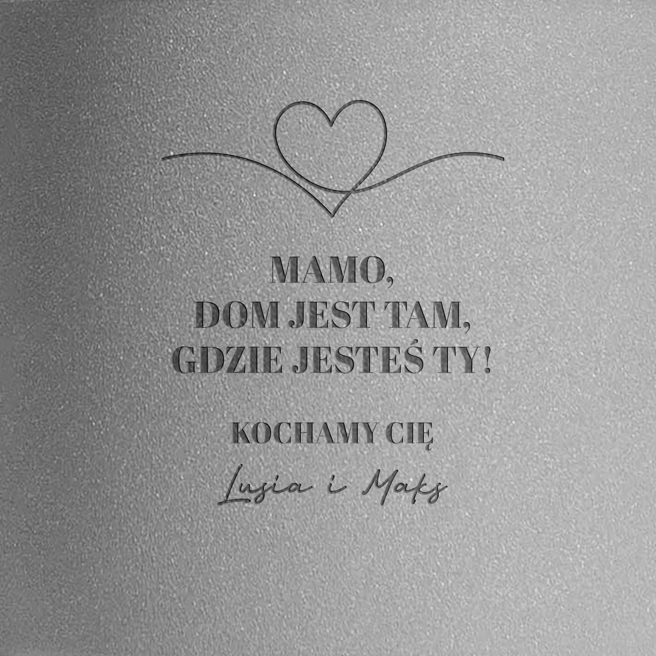 Grawerowana doniczka dla mamy
