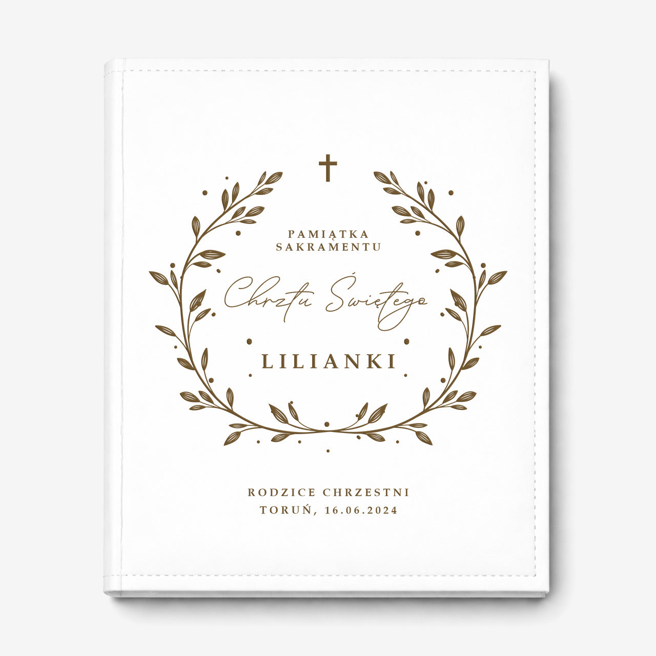 Personalizowany album na chrzest - pamiątka chrztu świętego