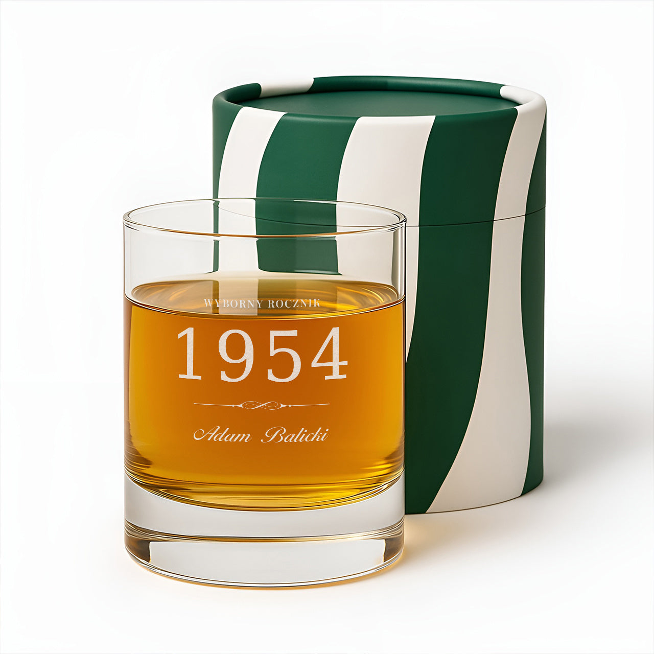 Grawerowana szklanka do whisky - elegancki prezent urodzinowy szklanka do whisky z grawerem