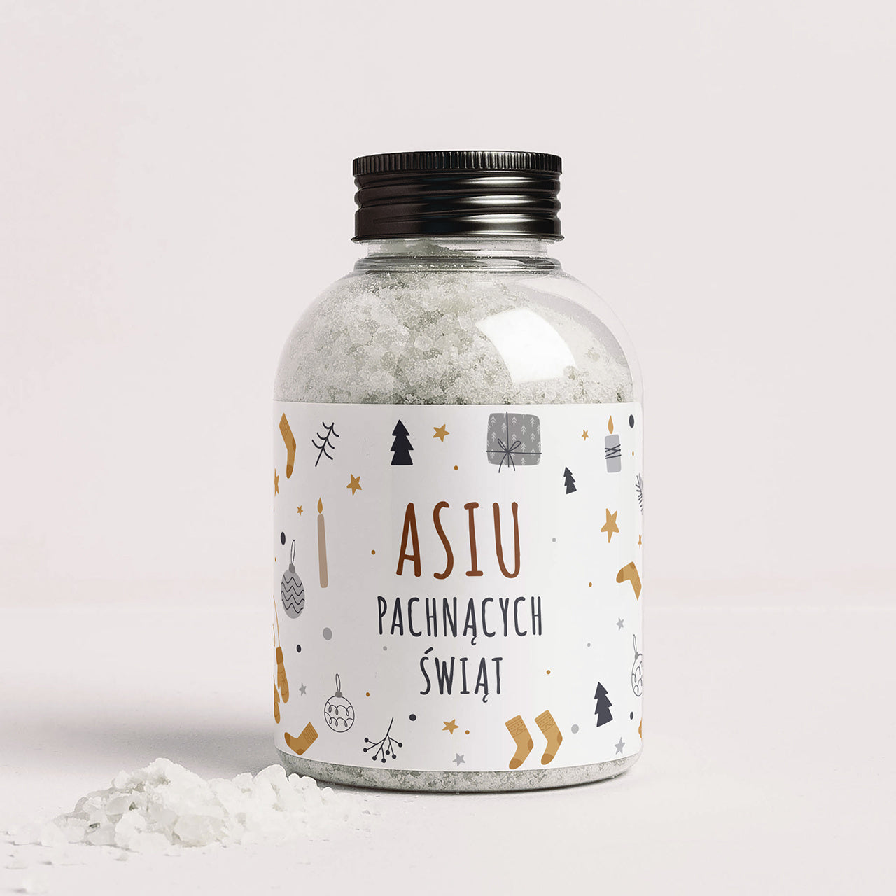 Personalizowana sól do kąpieli - Pachnących Świąt