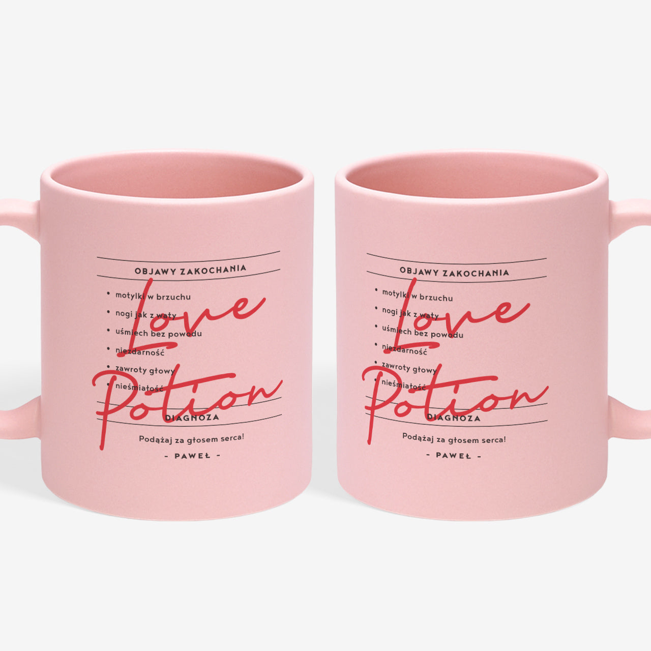 Kubek dla dziewczyny - love potion personalizowany kubek dla dziewczyny śmieszny prezent dla niej 