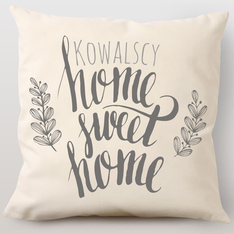 Personalizowana poduszka na parapetówkę