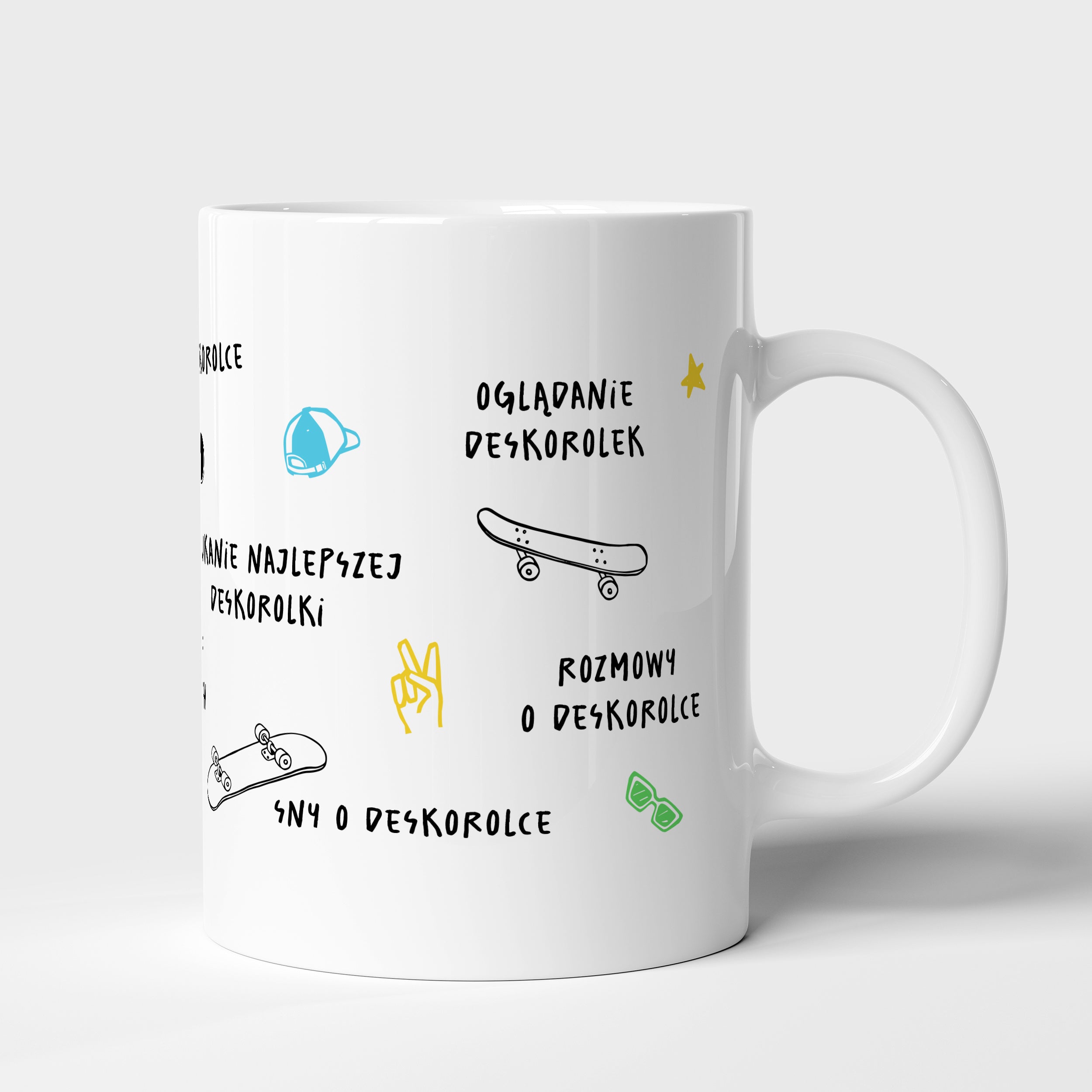 Kubek z personalizacją - Czas Wolny - prezent dla skatera
