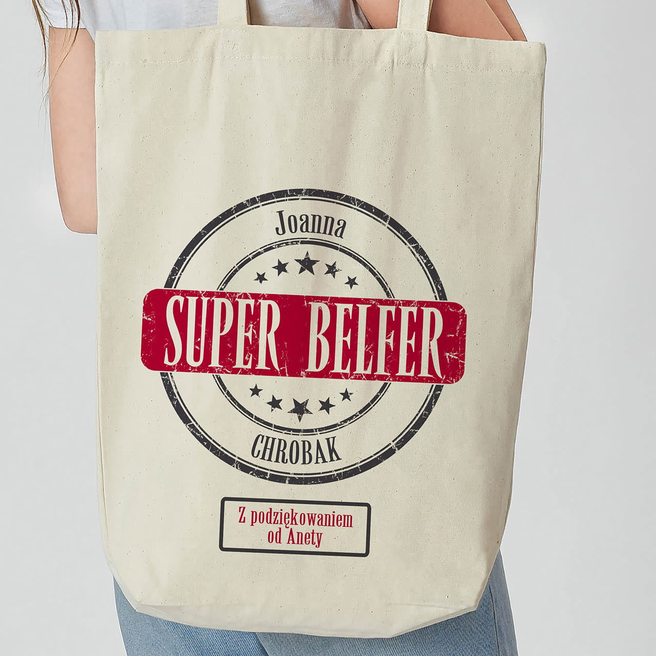 Personalizowana torba dla nauczyciela - super belfer