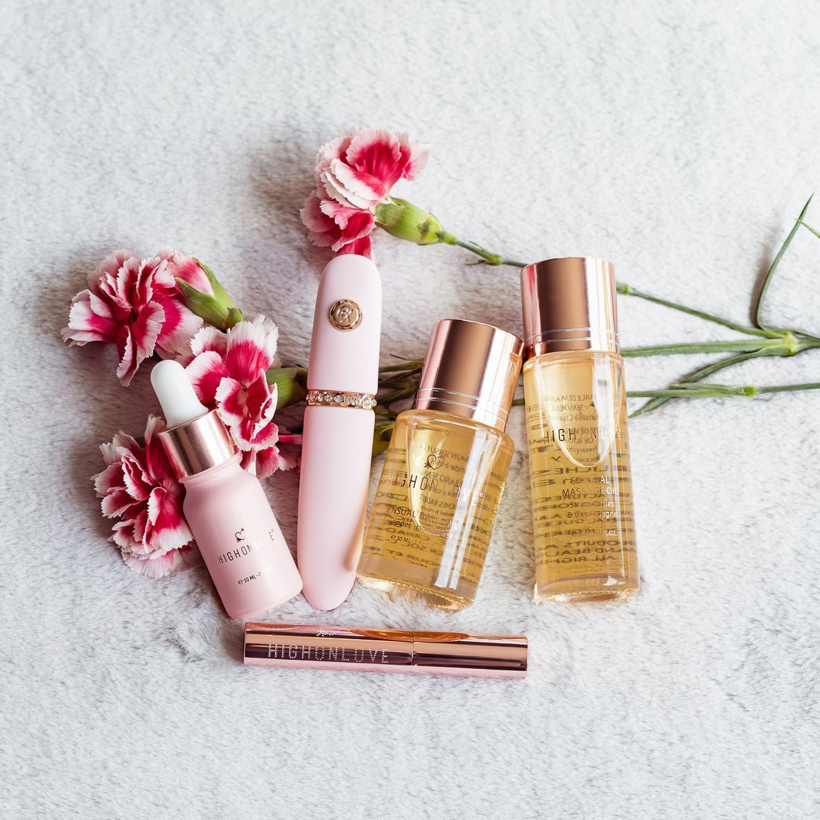 Zestaw kosmetyków z wibratorem prezent walentynkowy dla niej