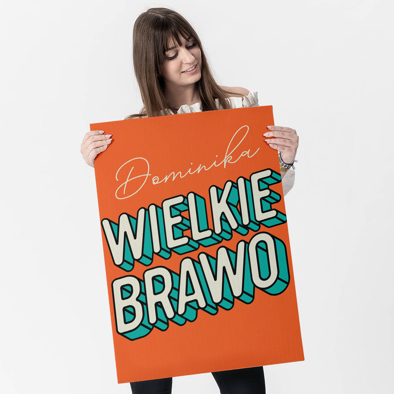 Personalizowana kartka gratulacyjna xxl - wielkie brawo kartka personalizowana kartka z gratulacjami