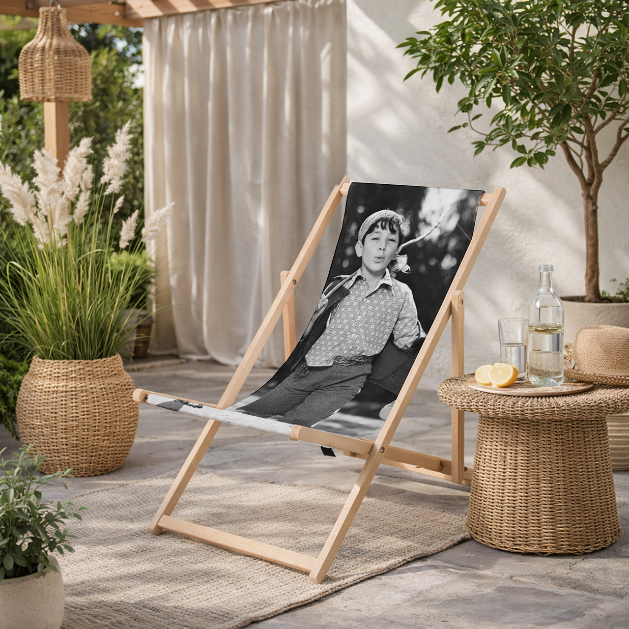 Personalisierter Liegestuhl mit Foto
