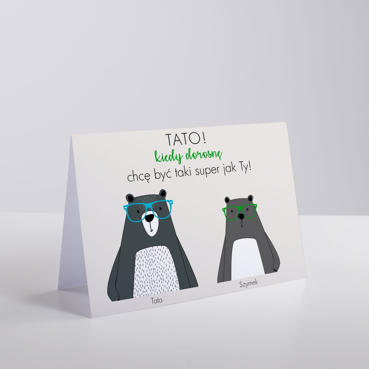 Kartka od dziecka dla taty - Taki Jak Tata