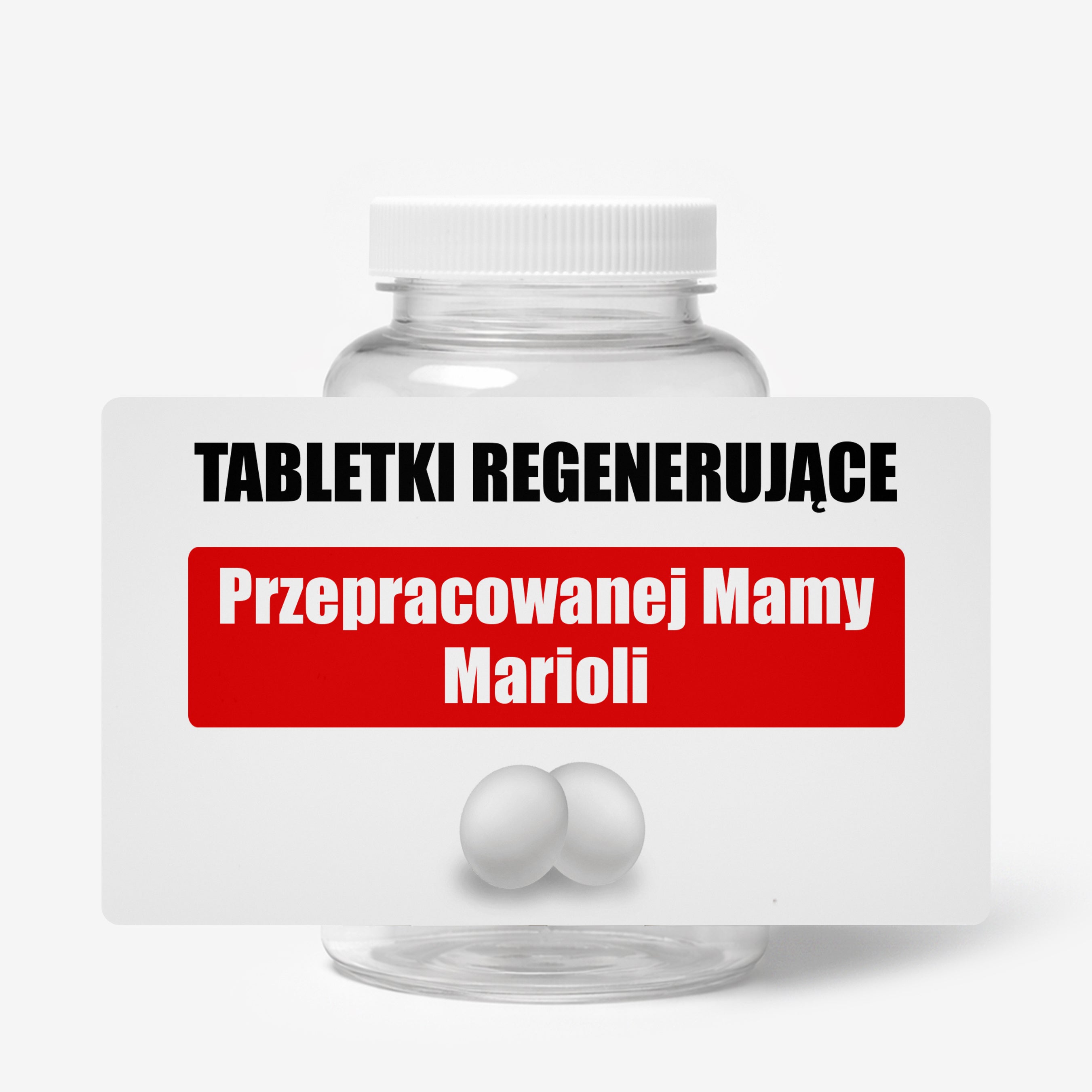 Zestaw cukierków miętowych z etykietą do personalizacji - śmieszny prezent dla mamy prezent na dzień matki